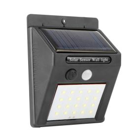 1Pc Solar Light 20 LEDs Outdoor PIR Motion Sensor Lights IP65 Waterproof 120 Degree Sensing Wide Angle Lighting For Garage Front Door Garden Pathway