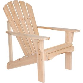 Ergonomic Cedar Wood Adirondack Chair
