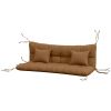 Outdoor Cushion Set Encru for Bench Seating Renewal Comfort Upgrade for Garden and Patio Furniture