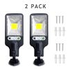 2X 1200W Solar Wall Light Motion Sensor Outdoor Garden Security Street Lamp Home(Must Provide A Hazardous Materials Shipping Label For Self-pickup By