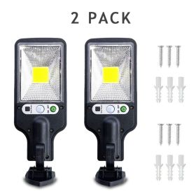 2X 1200W Solar Wall Light Motion Sensor Outdoor Garden Security Street Lamp Home(Must Provide A Hazardous Materials Shipping Label For Self-pickup By