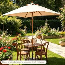 Outdoor Rectangular Patio Umbrella 7 Feet with 3 Adjustable Heights for Garden Poolside Balcony Sunshade Protection