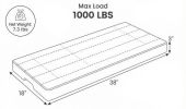 Mini Split Condenser Pad for Ductless Heat Pump HVAC Systems 38 X 18 X 3 Inches Size Heat Pump Pad for Outdoor Unit
