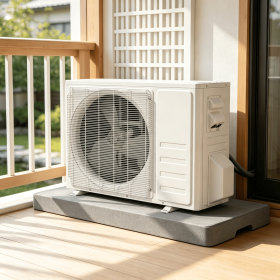 Mini Split Condenser Pad for Ductless Heat Pump HVAC Systems 38 X 18 X 3 Inches Size Heat Pump Pad for Outdoor Unit