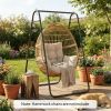 Hammock frame, hanging hammock frame, suitable for egg chairs, black