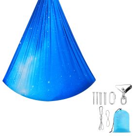 Sensory Swing, Double-Layer Fabric Sensorys Hammock, Indoor & Outdoor Sensory Swing with 360° Swivel Hanger, O-Sling, Holds up to 300lbs