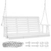 Wooden Porch Swing 4.5 ft, Patio bench swing for Courtyard & Garden, Upgraded 880 lbs Strong Load Capacity