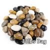 38lbs Decorative Garden Stone Outdoor Landscaping, Walkways, Yard, 1-3 inch Large Polished River Rocks for Plants Pots, Vases, Crafts