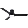 48 in. Integrated LED Farmhouse Indoor/Outdoor Black Smart Ceiling Fan with Remote Control