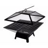 Square Small Fire Pit BBQ Party Portable Fire Pit
