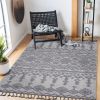 LOOM & LUXE Collection 5X7 White/Gray /Traditional Indoor/Outdoor Area Rug