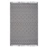 LOOM & LUXE Collection 8X10 Grey/White /Geometric Indoor/Outdoor Area Rug