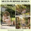 Hammock frame, hanging hammock frame, suitable for egg chairs, black