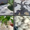 38LBS Large White River Rocks 2-3 Inch - Natural Polished Pebbles for Landscaping, Garden Decor, Aquariums, Decorative Stones for Pathways, Planters