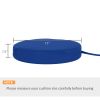 Patio Chair Cushions Set of 4 Round Seat Cushions for Dining Bistro Chairs Machine Washable, 15" x 15" x 3", Navy Blue