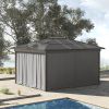 9.84' x 9.84' Universal Gazebo Sidewall Set with 4 Panel 40 Hook/C-Ring Included for Pergolas & Cabanas Light Gray