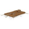 Outdoor Cushion Set Encru for Bench Seating Renewal Comfort Upgrade for Garden and Patio Furniture