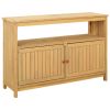 Garden Console Table Light Acacia 43.31 x 13.78 x 29.53 in