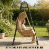 Hammock frame, hanging hammock frame, suitable for egg chairs, black
