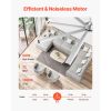 96 In Ceiling Fan without Light, 6-Speed Remote Control, Aluminum 8-Blade, Reversible DC Motor, Modern Low Profile Flush Mount Fan for Bedroom