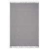 LOOM & LUXE Collection 5X7 White /Geometric Indoor/Outdoor Area Rug