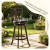 A set of 29 inch hollow backrest stools with 2 counter heights