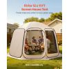Sun Shade Sail Canopy Covers, Fit for 12 x 11 ft Screen House Tent, Sun Protection, 5.51 x 4.59 ft 300D Oxford Silver-Coated Fabric