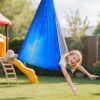 Sensory Swing, Double-Layer Fabric Sensorys Hammock, Indoor & Outdoor Sensory Swing with 360° Swivel Hanger, O-Sling, Holds up to 300lbs