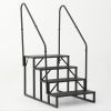 Hot Tub Steps Outdoor, RV Steps with Handrail, Portable RV Stairs 2/3/4/5 Step, Heavy Duty Truck Camper Steps Ladders for Travel Trailers, 5th Wheel