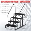 Hot Tub Steps Outdoor, RV Steps with Handrail, Portable RV Stairs 2/3/4/5 Step, Heavy Duty Truck Camper Steps Ladders for Travel Trailers, 5th Wheel